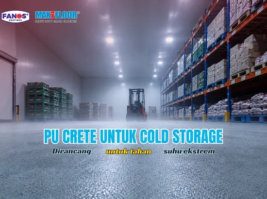 PU crete sebagai cat lantai cold storage industri ruang pendingin