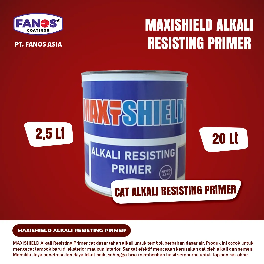 CAT MAXISHIELD ALKALI RESISTING PRIMER - CAT DASAR TEMBOK BERKUALITAS