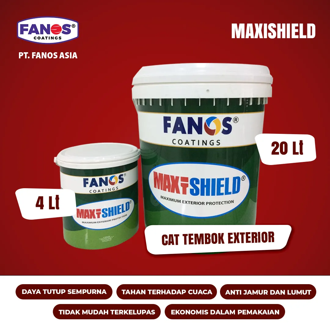 CAT MAXISHIELD - CAT EKTERIOR TEMBOK TAHAN CUACA